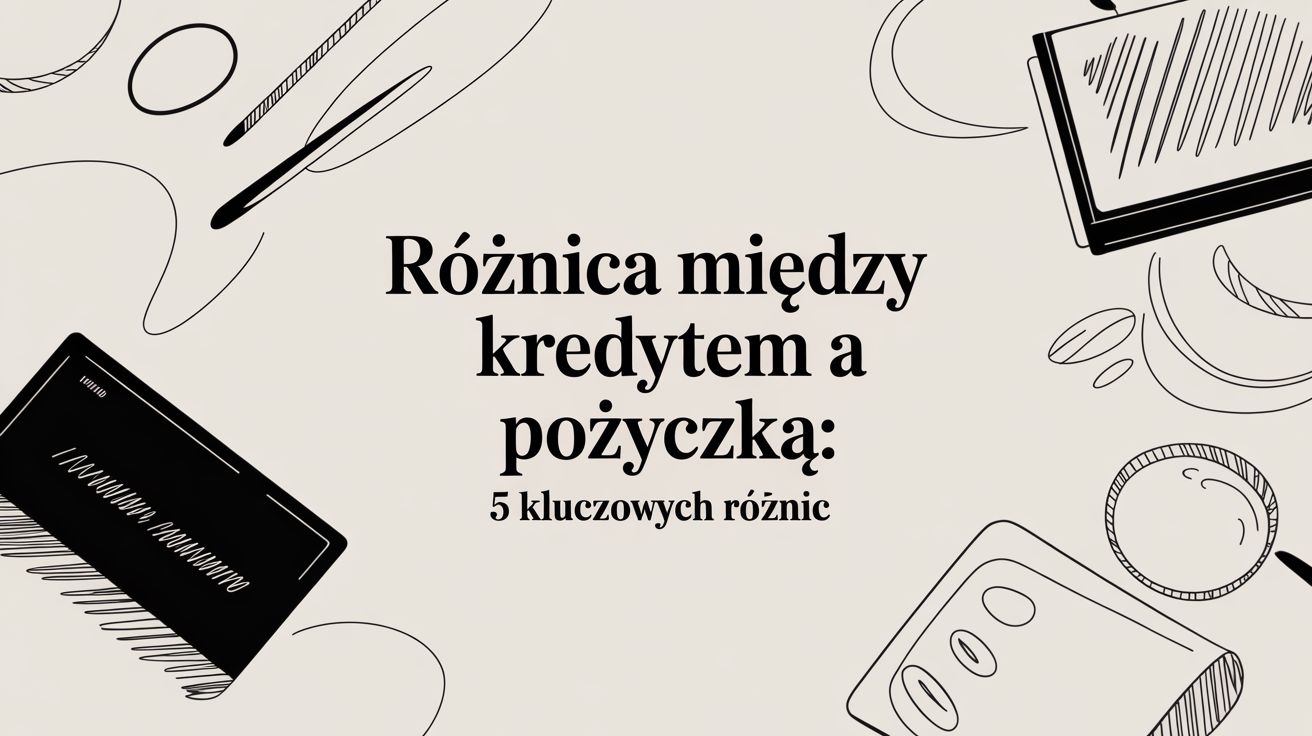 różnica między kredytem a pożyczką: 5 kluczowych różnic