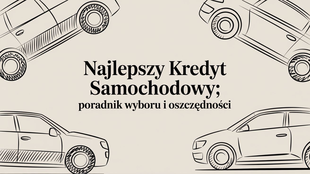 Najlepszy kredyt samochodowy: poradnik wyboru i oszczędności