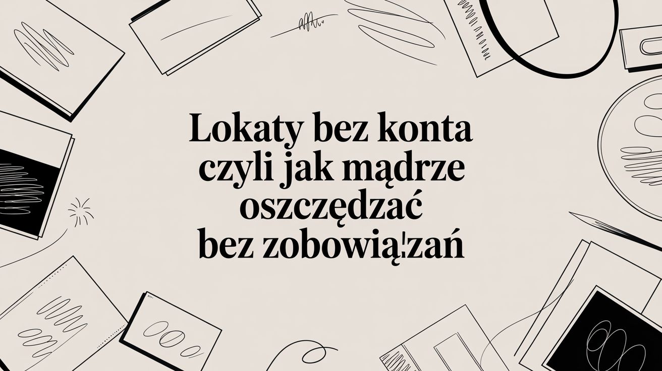 Lokaty bez konta czyli jak mądrze oszczędzać bez zobowiązań