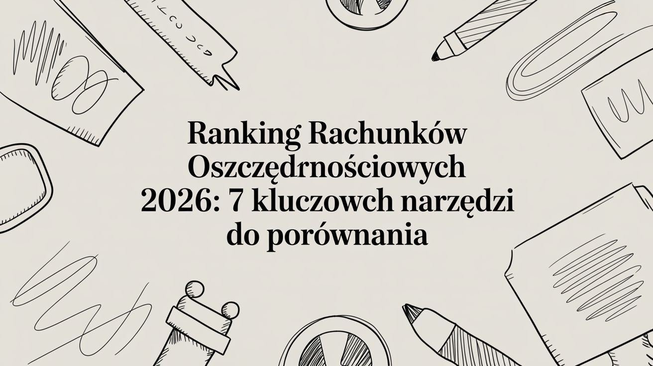 Ranking rachunków oszczędnościowych 2026: 7 kluczowych narzędzi do porównania