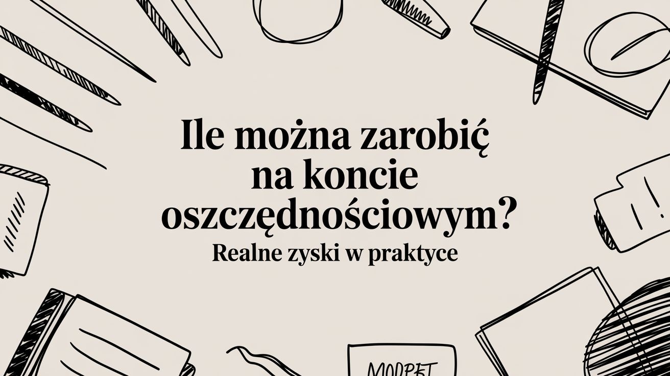 Ile można zarobić na koncie oszczędnościowym? Realne zyski w praktyce