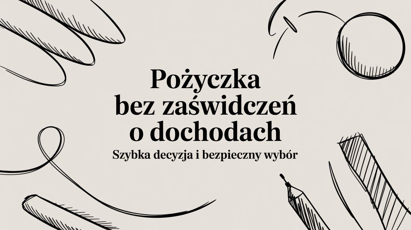 Pożyczka bez zaświadczeń o dochodach – szybka decyzja i bezpieczny wybór