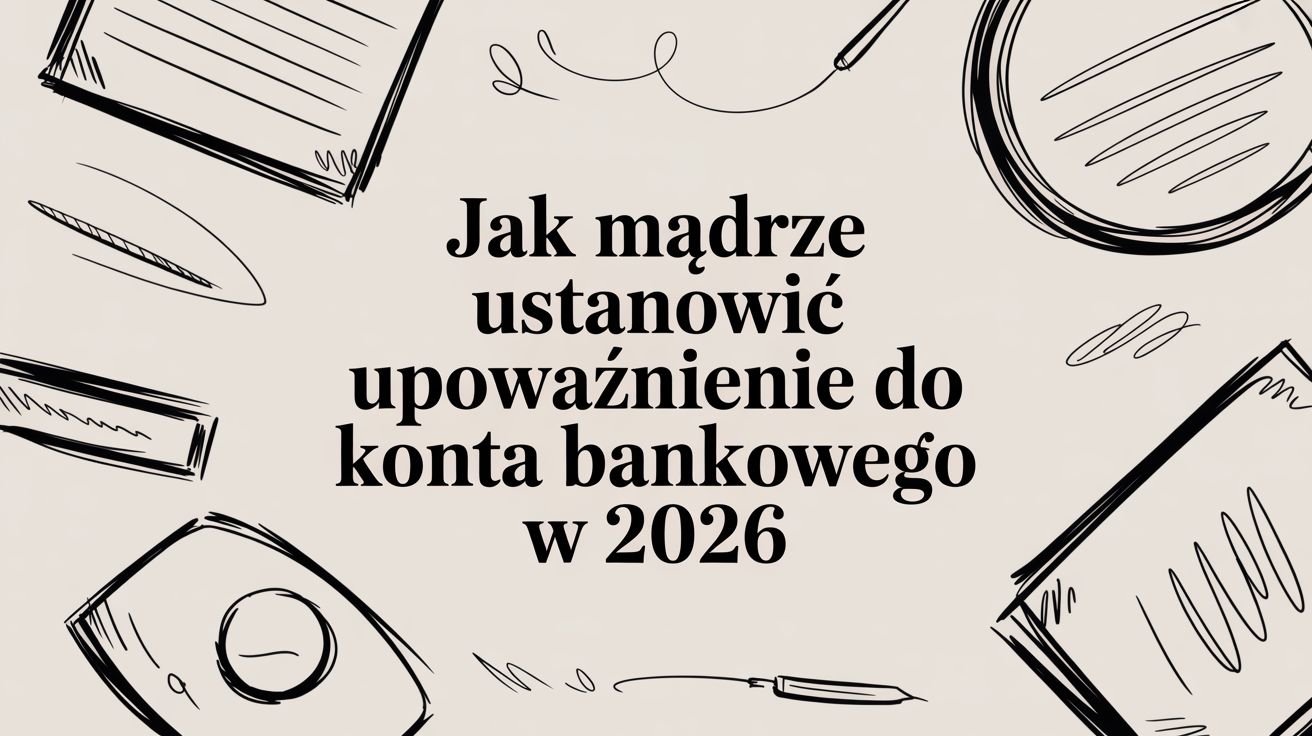 Jak mądrze ustanowić upoważnienie do konta bankowego w 2026