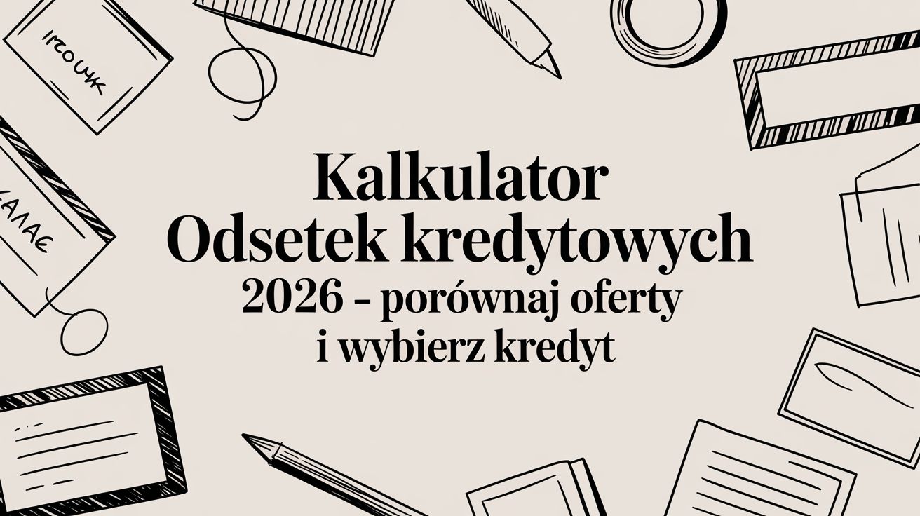 Kalkulator odsetek kredytowych 2026 – Porównaj oferty i wybierz kredyt