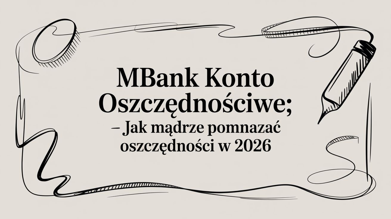 Mbank konto oszczędnościowe – jak mądrze pomnażać oszczędności w 2026
