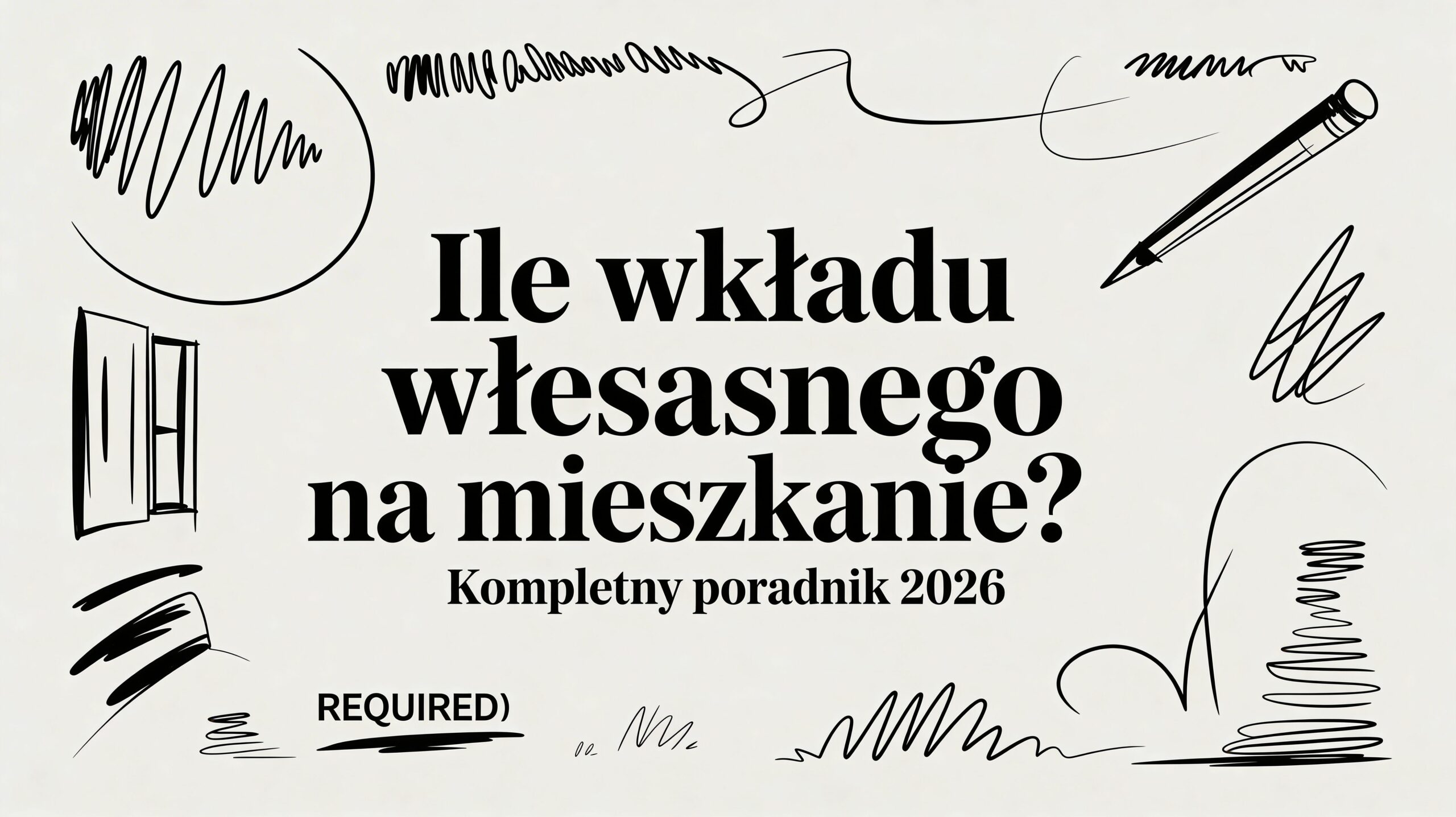 Ile wkładu własnego na mieszkanie? Kompletny poradnik 2026